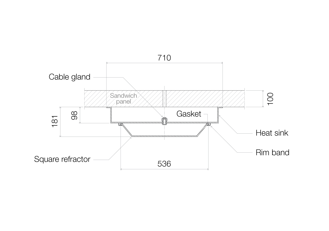 Hi-Giene Square Surface dimensions