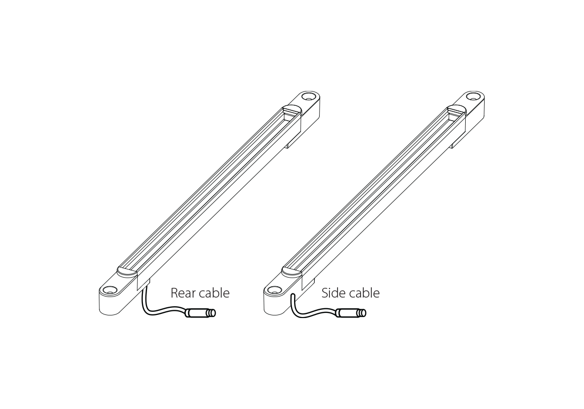 Cable entry locations – Rear & Side