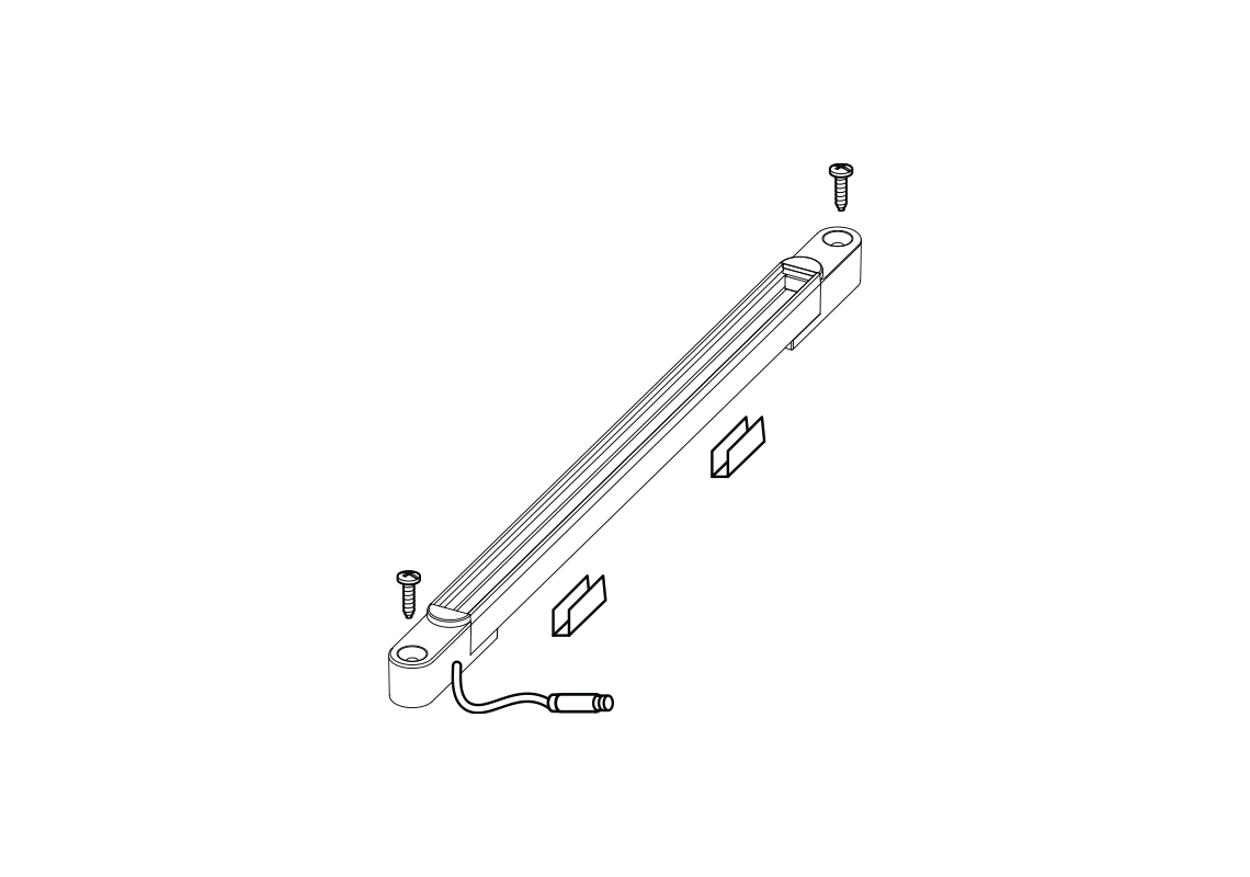Mounting clips for longer lengths