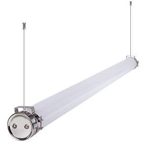 Industrial tube store light fitting